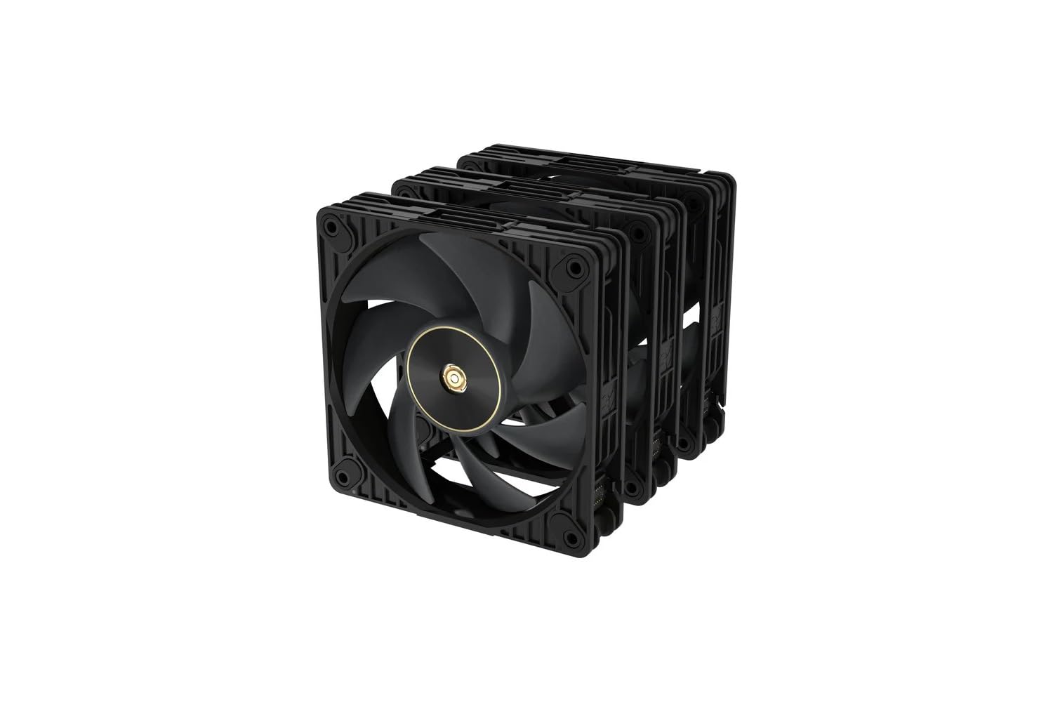 Asus Black Proart Pf120 Pwm Triple Pack Computer Fan Case