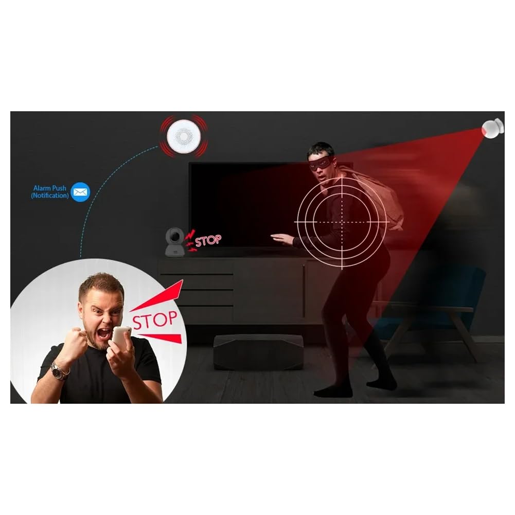 Tuya Smart Zigbee Drahtlose Sirene für Audible und sichtbar, 100 dB, Anti-Manipulation, Wechselstromversorgung, Arbeitslautstärkeneinstellung, EU-Stecker