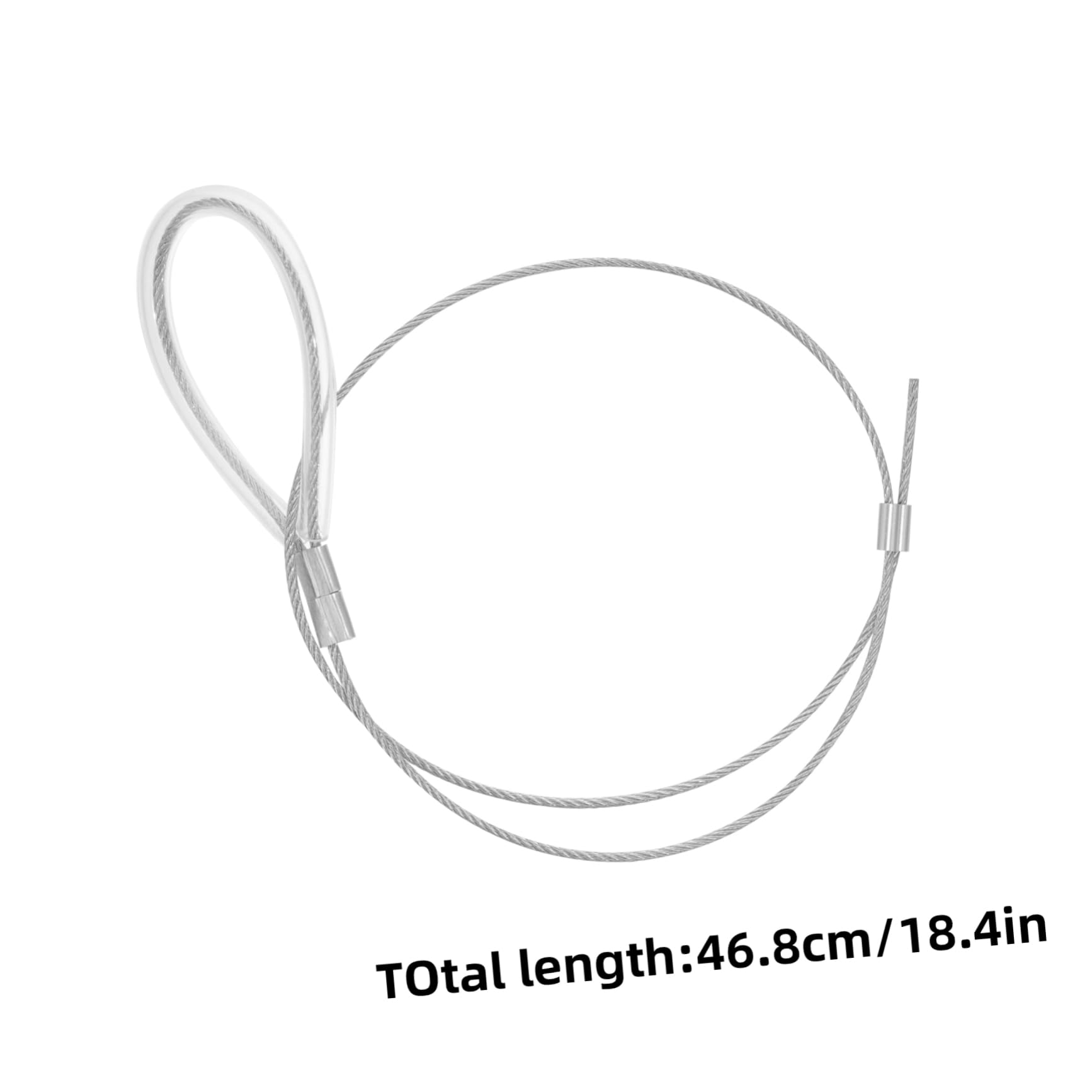 Mikikit Stainless Steel Lifting Loop for Lifting Machine Car Rope Cable Machine Attachment