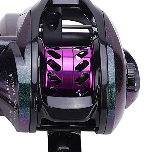 VGEBY Angelrolle Köder, Low Profile Baitcaster Rolle Spinning Angelrollen für Angelzubehör(Linke Hand) Angelrollen Und… – Bild 8