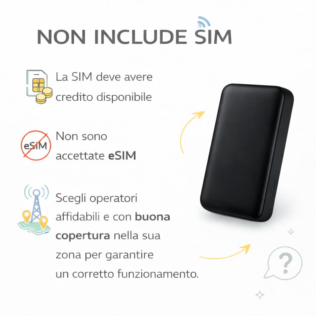 Microspia Audio GSM con Registrazione Vocale e Localizzatore GPS 60 Ore in stand- by Ascolto in Tempo Reale, Chiamata Remota con Amplificazione Voce - Antifurto a Lunga Distanza illimitata (M149)