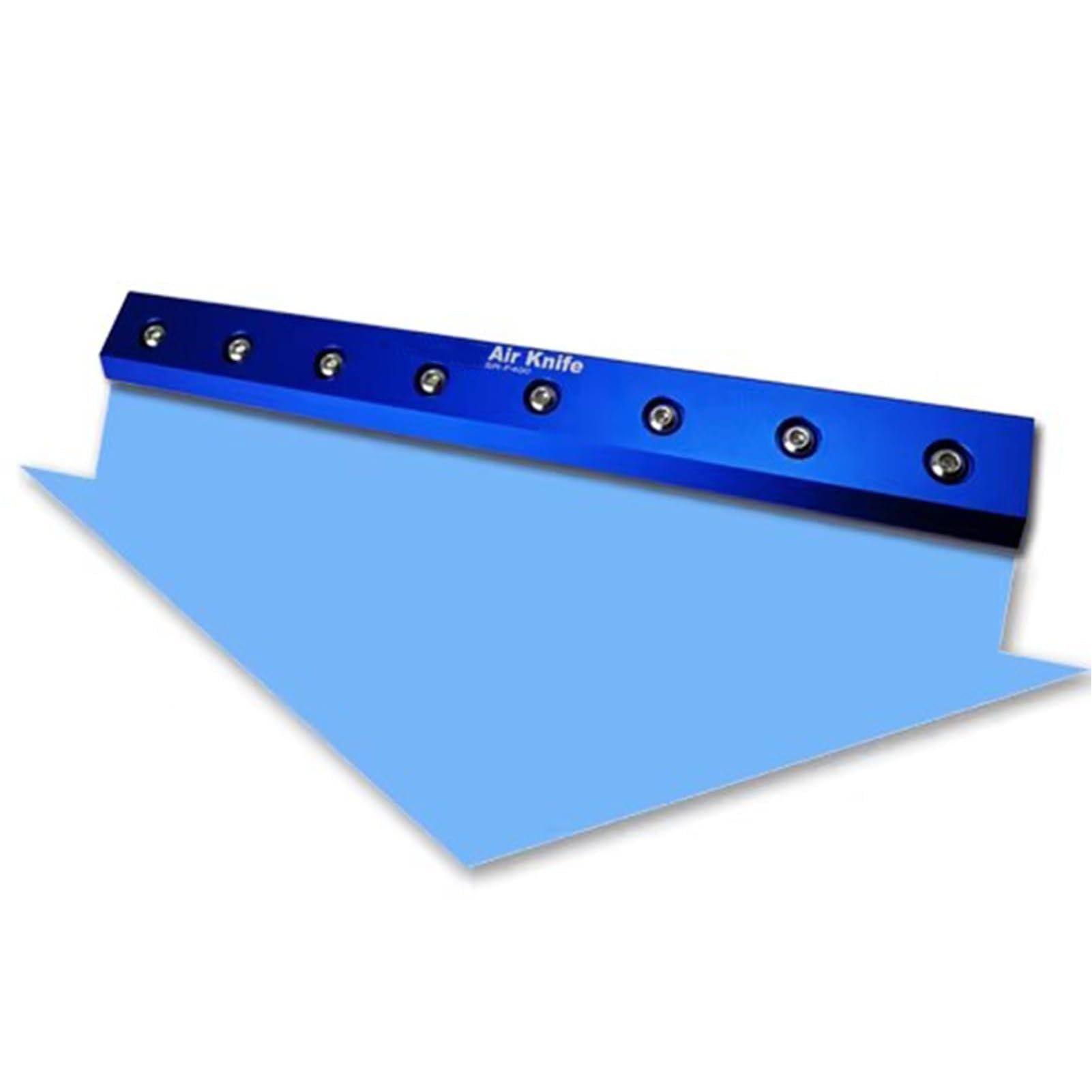 Soplador de cuchillos, hoja de aire industrial, aleación de aluminio, ultrafina, interfaz de 1/4 pulgadas para eliminación de agua y aislamiento de cortinas de viento con compresor de aire de 400 mm