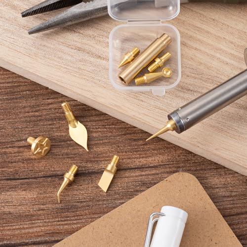 VARMDUKKE 3D Printer Smoothing Tool Kit Tool, 8PCS 3D Printer Soldering Iron Tips, Soldering Welding Iron for 3D Printing, 3D Printing Accessories
