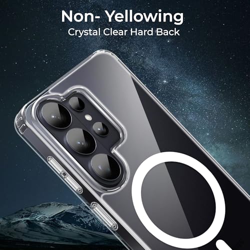 Image of A rtistque Clear Back Cover Case for Samsung Galaxy S26 Ultra 5G Compatible with Mag-Safe| Acrylic | Shockproof TPU Protective Design | Samsung S26 Ultra Back Cover Transparent