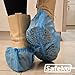 Safeko Premium Disposable Boot & Shoe Covers Booties, Durable, Non-Slip, Non-Toxic, Recyclable Protectors, Fits Most Shoes - Blue - Pack of 100 (50 Pairs)