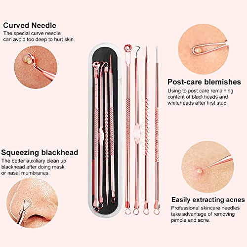 Pickel Ausdrücken Werkzeug,Pickelentferner,Mitesserentferner,Komedonenquetscher,Gesichtsreinigungs- und… - Image 6