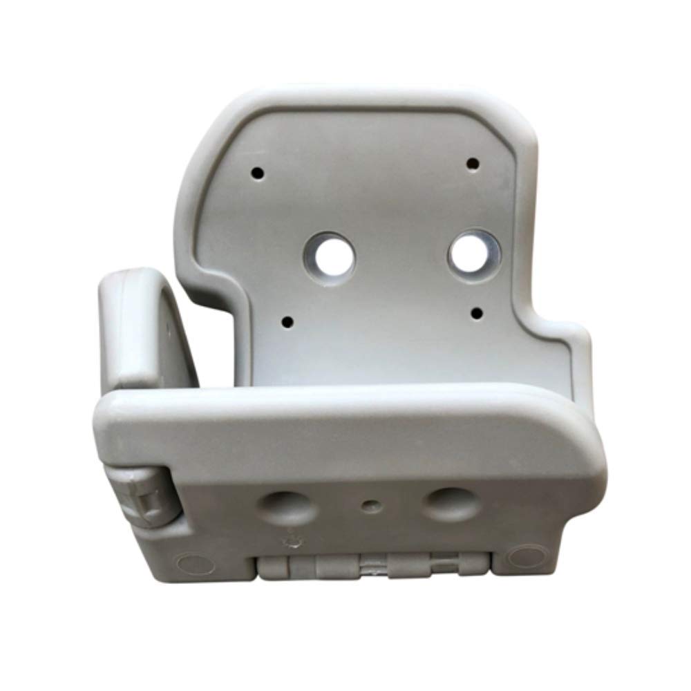 Siège passager pliable adapté aux tracteurs et tracteurs Fendt, blanc