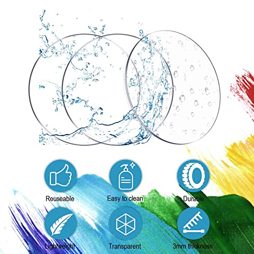 24 Pieces Acrylic Circle Discs Transparent Discs For Painting, Thick Clear Round Acrylic Sheet Acrylic Ornaments Acrylic Circle Disc Ornament Blanks For Diy, Art Crafts, Engraving (1.5 Inch) #TOP2