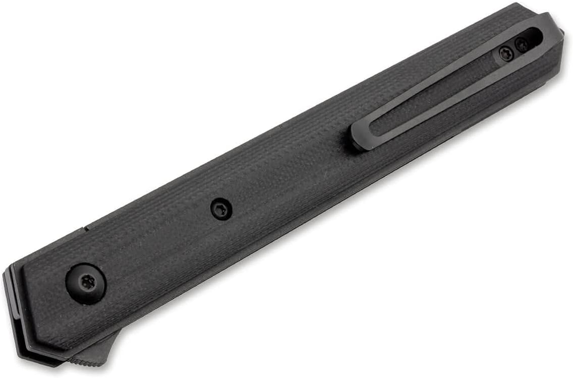 BÖKER PLUS Kwaiken Air - Minimalist and Ultra Light Weight EDC Pocket Knife, G10, Titanium, Cocobolo Handles, Designed by Lucas Burnley (All Black)