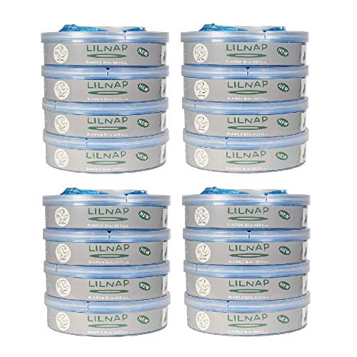 LILNAP - 16 navulcassettes compatibel met Sangenic TEC en Sangenic Twist & Click luieremmer