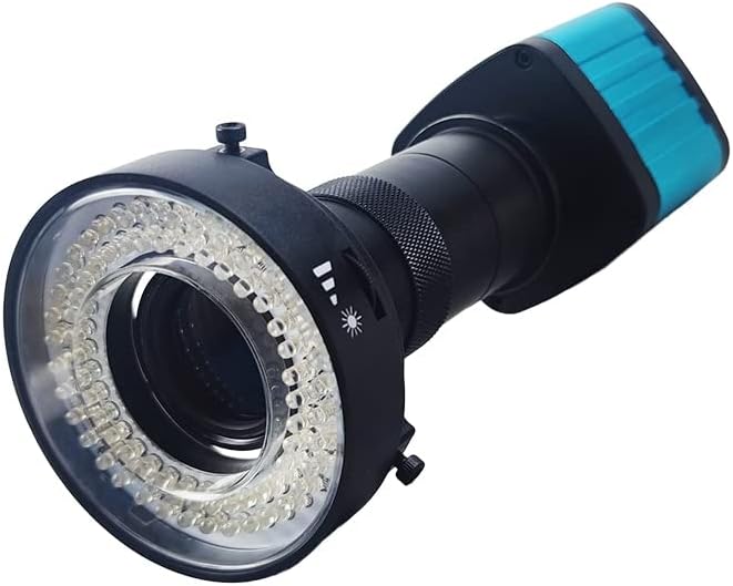 Miniatura 4 de Cámara de microscopio digital de video industrial 48MP 4K 1080P HDMI USB HD, lente de montaje C, anillo LED, luz de anillo LED, reparación de