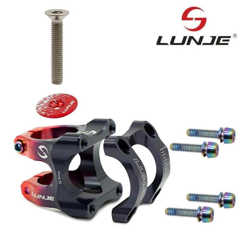Compatible avec Potence Trottinette Électrique pour guidon Ø31,8 mm EWPM-003 noir-rouge