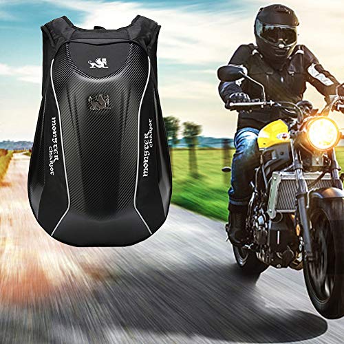 Mochila Multifuncional para Motocicleta Impermeable Cáscara Dura 30L Bolsa de portátil
