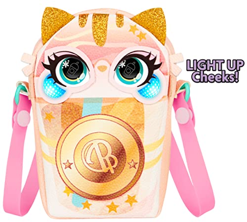 Purse Pets, Treat Yo Self Catpuchino Interactive Pet Toy & Girls Crossbody Bag With Lights, Over 25 Sounds & Reactions, Trendy Kids Purse, Tween Gifts #TOP2