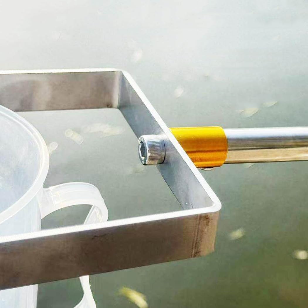 Wasserprobenahme-Löffel Mit Langem Griff, Teleskopisch, Wasserproben-Sammelstange Aus Edelstahl Mit Messbecher 500/1000 Ml, Reservoir/Teich(P500ML,60-150cm/2-4.9ft)