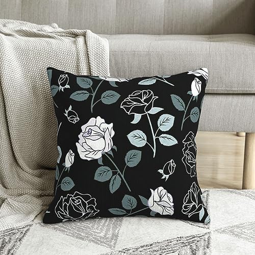 Housse de coussin velours côtelé imprimé gothique rose déco chambre canapé - 8