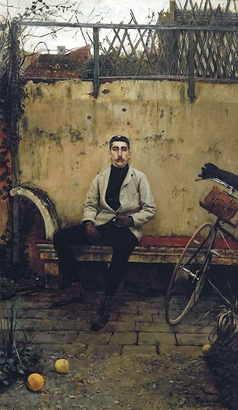 Toile Ramon Casas à Paris affiche portrait pour décorer un salon moderne