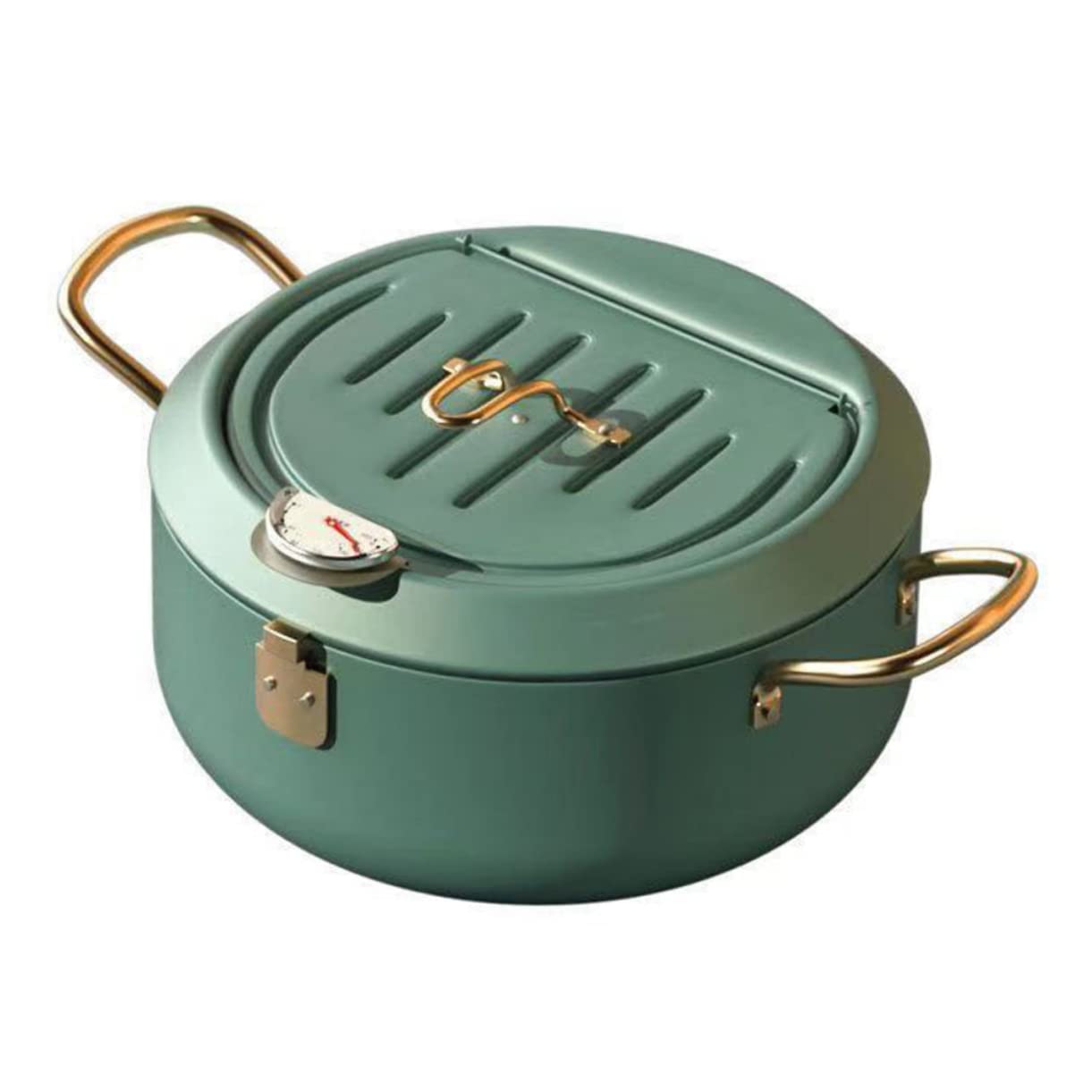 Friteuse mini pot design compact et finitions soignées en acier