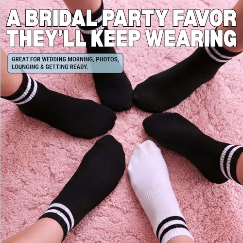 Image of Funky Junque Bride Crew Socks, Bachelorette Wedding Party Gift