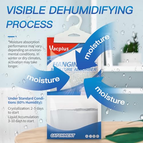 Image of Vacplus Moisture Absorber, 9.8 OZ Hanging, Strong Absorption, Ocean Breeze