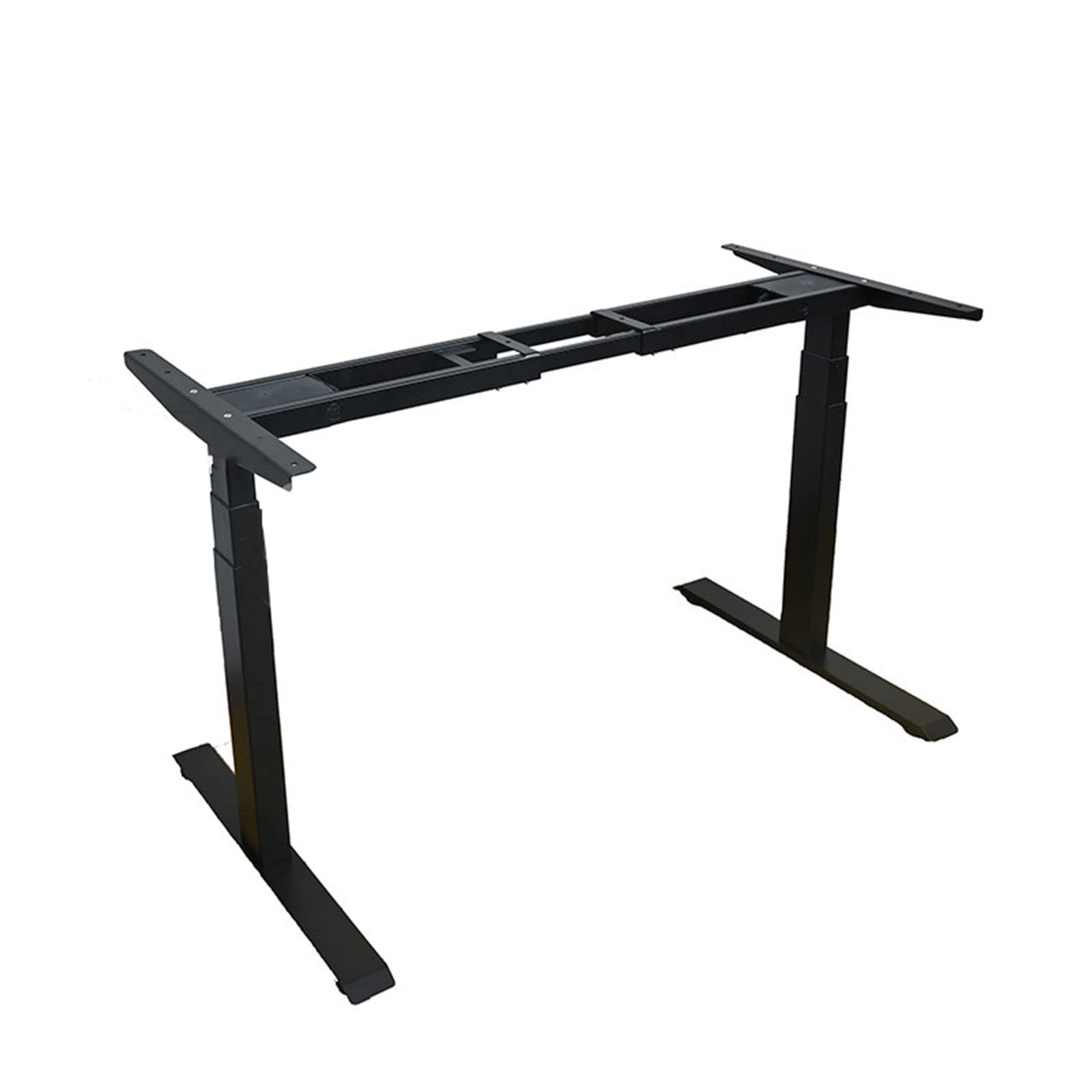 Scrivania regolabile in piedi Tavolo di sollevamento elettrico Altezza regolabile Computer Stand Up Supporto da scrivania Gambe Colonna di sollevamento del controller,Black