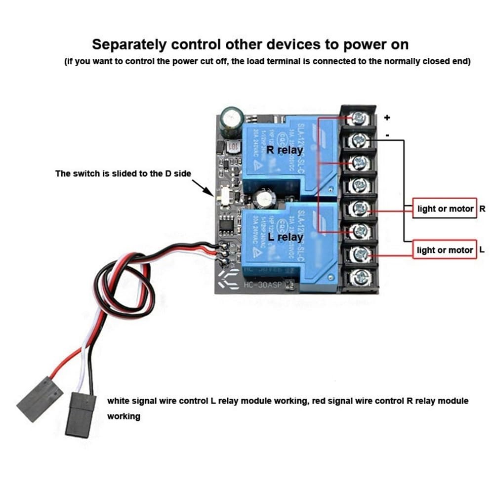 akcesoria do dronów 1PCS 12V-80V Podwójny przekaźnik przełącznika modułu kontrolera światła Silnik do przodu do tyłu Kontrolowanie płyty elektrycznej pasuje do samolotu RC Drone