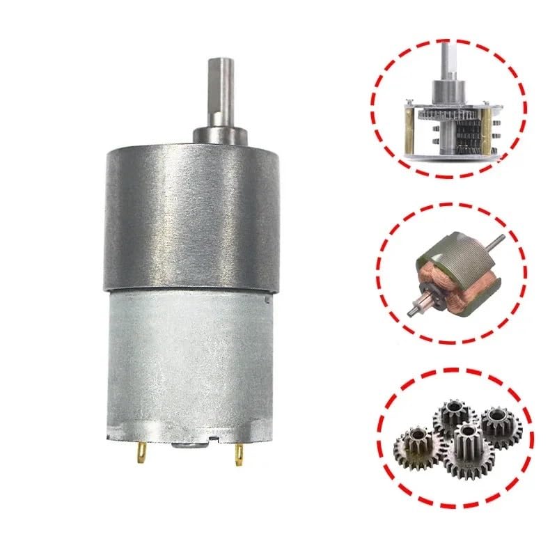 Moteur réducteur JGB37-3530 DC 12V 24V avec support de fixation - 5