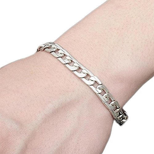 Xuxuou hombres pulsera personalidad exagerada gruesa cadena de titanio acero moda hombres pulsera cadena exquisita joyería accesorios 1 pcs