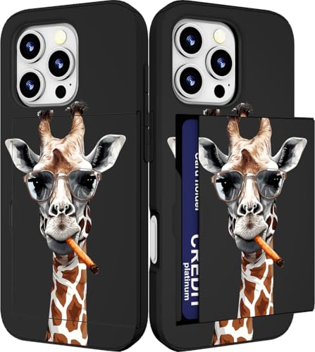 IWONE for iPhone 13 Pro Case - Brown Portrait of Giraffe