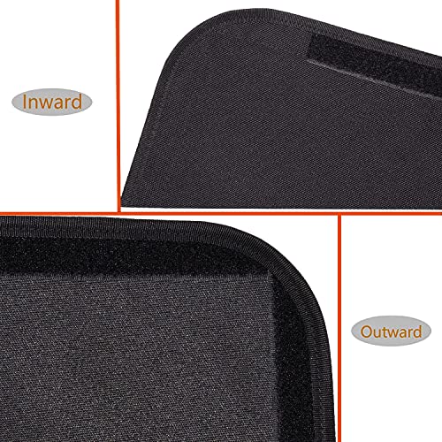 Ataqus Rv Door Window Shade Cover, Camper Sunshade Privacy Screen Window Cover, 16 X 24.75 Inches，Travel Trailer Motorhome Sun Shade Accessories,Black… #TOP6