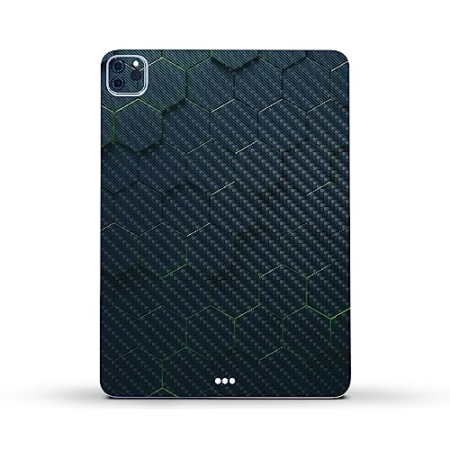 Image of MightySkins Carbon Fiber Skin Compatible with Apple iPad Pro 11 inch M2 4th Gen (2022) Full Wrap Kit - Acid Hex | Protective, Durable Textured Carbon Fiber Finish | Easy to Apply | Made in The USA