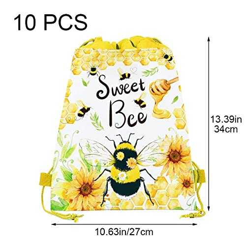 Sacs à cordon d'abeilles et pochons surprises pour invités créatifs - 3