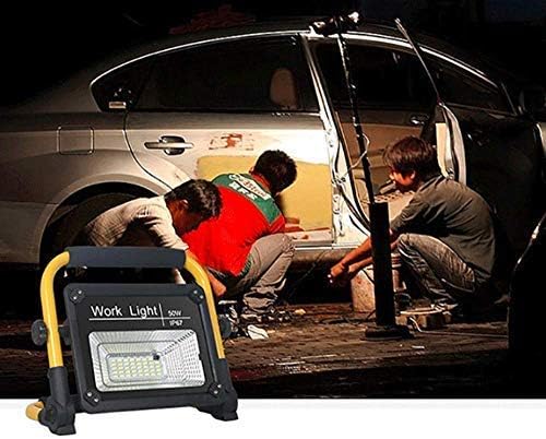 Generic Spot Lighting LED Rechargeable Work Light, 50W 39LED Outdoor Floodlight Camping Lights Emergency Spotlight with 360° Portable Hand Lamp Waterproof for Camping Security Garden Traveling Fishi
