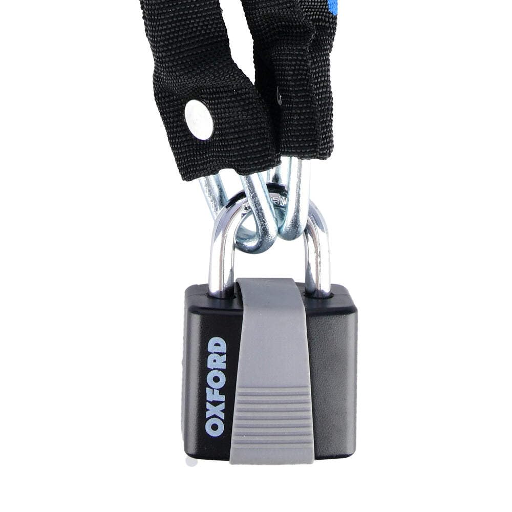 Oxford Black Lk139 Chain Lock And Padlock, 0.9M X 6Mm