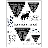 Ford Bronco Sasquatch 6"x 8" 10-Decal Sticker Sheet | Durable Vinyl Stickers | Weather and UV-Resistant, Easy Peel-Off Off-Road Graphics