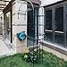 Arco Giardino A Semiarco In Metallo,Grande Arco Per Rose Piante Rampicanti,Pergolati,Viticci Di Rose,Traliccio,Ausilio Per L'arrampicata,Resistente Alle Intemperie,Prato Carraio Decorazione Giardino