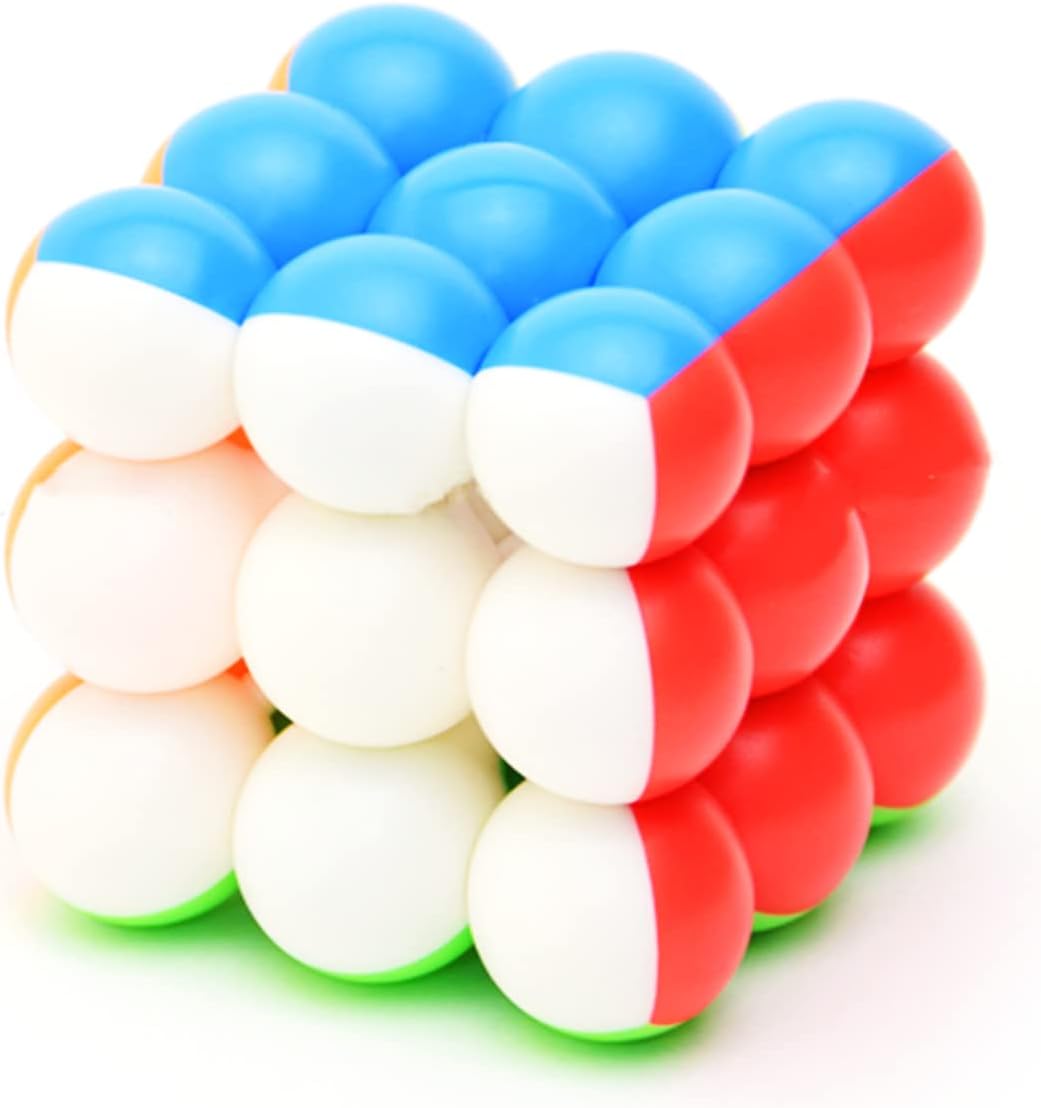 YJ 3x3 Ball Cube Bead 3x3x3 Stickerless Magic Cube Puzzle