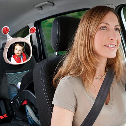 Miniatura 2 de Oly Active - Espejo De Coche Para Bebé A Prueba De Roturas Espejo Infantil Con Cara Trasera Para Entretener, Calma Y Mantiene Al Bebé Visible 10 X 11.7 X 3 Pulgadas