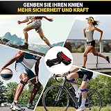 CAMBIVO 2 x Patella Kniebandage, Patellasehnenbandage, Verstellbare Bandage Knie für Damen und Männer beim Sport, Wandern, Fitness, Baseball, Volleyball