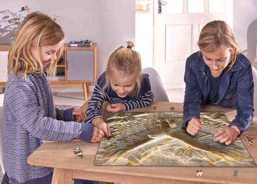 Puzzle para adultos PPuzzling Águila Calva 1000 piezas, desafiante rompecabezas de naturaleza con escena de montaña y bosque miniatura 7