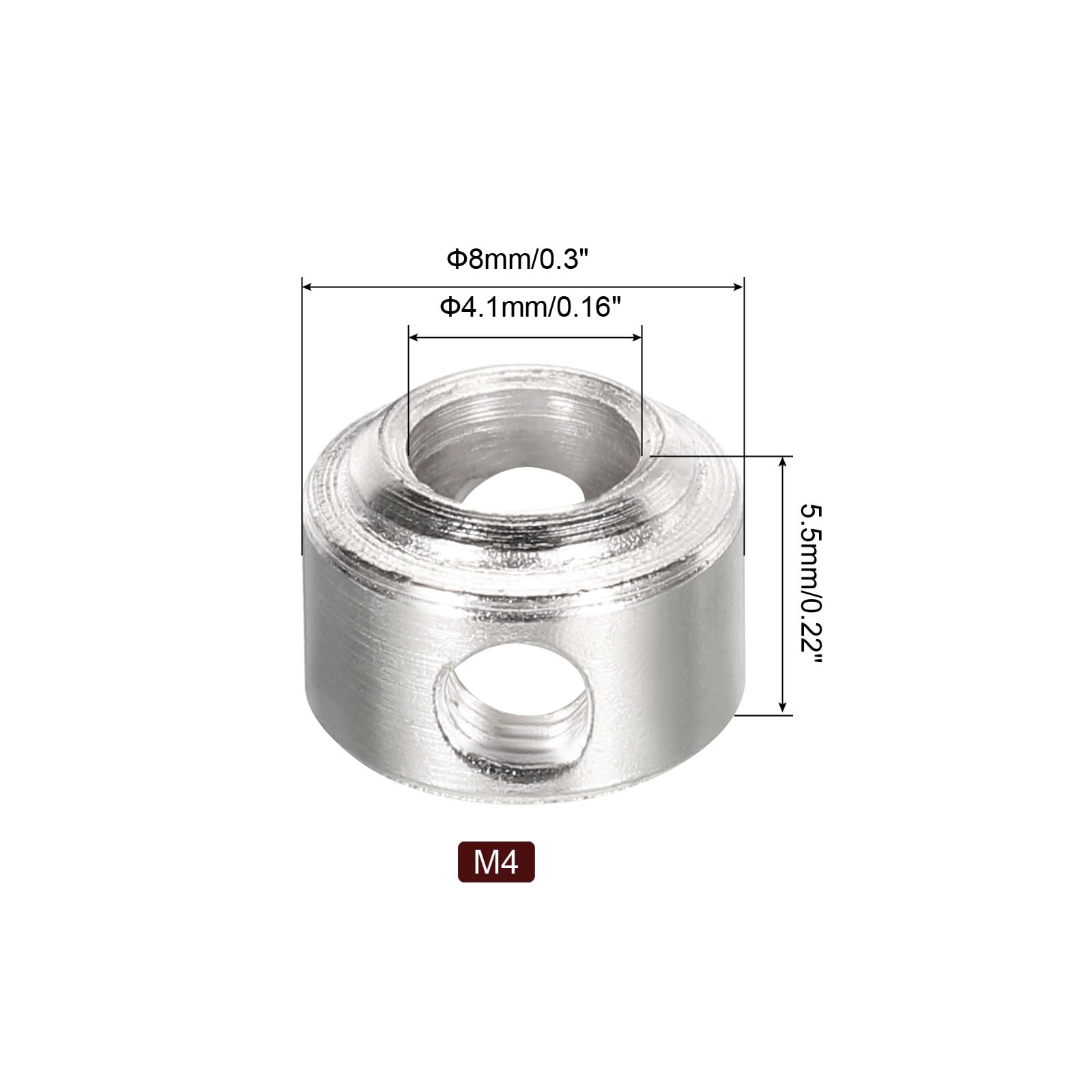 MECCANIXITY 18Pcs RC Airplane Landing Gear Stopper 304 Stainless Steel 4.1mm(0.16