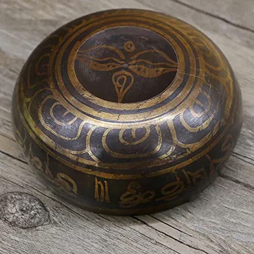 Tigela tibetana de ataque de Buda feito à mão, tigela de canto, tigela de som de Buda, ornamentos de