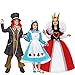 Pegasus Costume Alice/Regina di Cuori/Cappellaio Vestito Carnevale Bambino/a (L 8/9 Anni, Regina di Cuori)