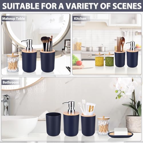 Imucci IZ0124 4SET Bathroom Accessories Set 5Piece Plastic Bathroom Decor Sets Accessories, Toothbrush Holder, Toothbrush Cup, Soap Dispenser, Soap Dish thumb #5