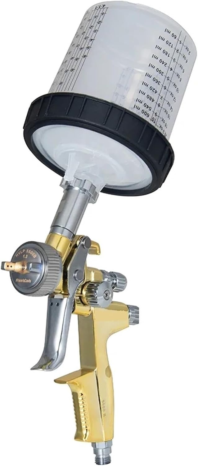 1.3mm 1.7mm 15 Holes High Atomization Pneumatic Spray Automotive Furniture Leather Repair Varnish Spray Tool(Green)