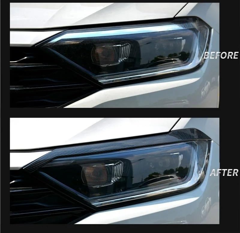 Cejas de faro para VW Jetta MK7 2019-2021 | Embellecedor negro premium 4
