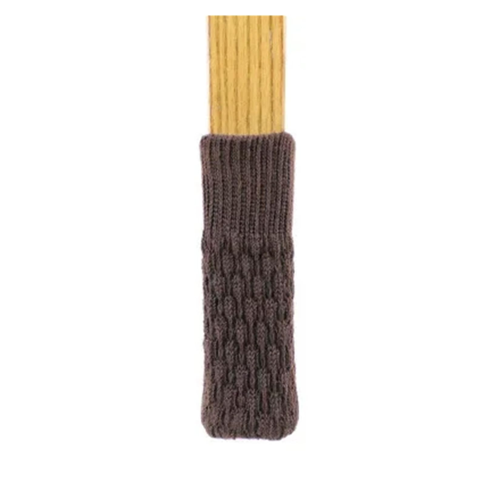 Chair Leg Floor Protectors 24Pc Knitted Furniture Sock Cover Chair Leg with Felt Pad Anti-Slip Table Feet Cap Hardwood Floor Protector for Dinner Room(24Pcs Brown)