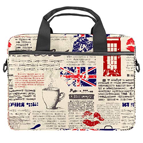 Sac d'ordinateur 13-14 pouces style britannique idéal pour les trajets et le bureau