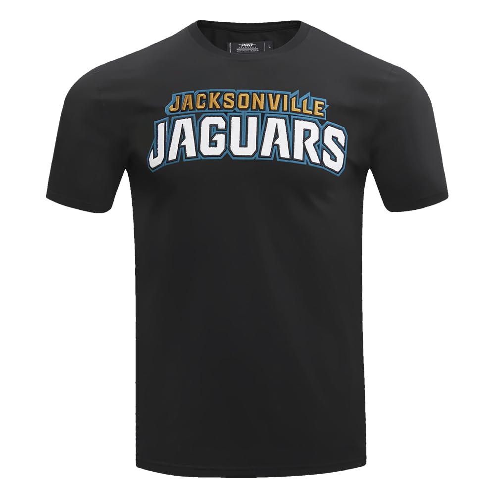 Pro Standard Mens NFL Jacksonville Jaguars Classic Chenille Short Sleeve Tee Black L