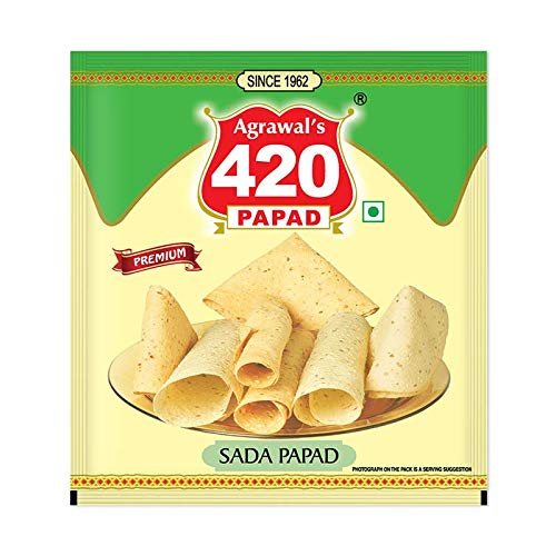 See full amazon price history chart for Agrawals 420 Crispy and Vegetarian Sada Papad (Pack of 2) (400Gm) Agrawals 420 Crispy and Vegetarian Sada Papad (Pack of 2) (400Gm) (B08X2RPTGP) Amazon Price History, Amazon Price Tracker